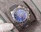New Copy Rolex Daytona Watch 43mm Blue Dial Black Rubber Strap (9)_th.jpg